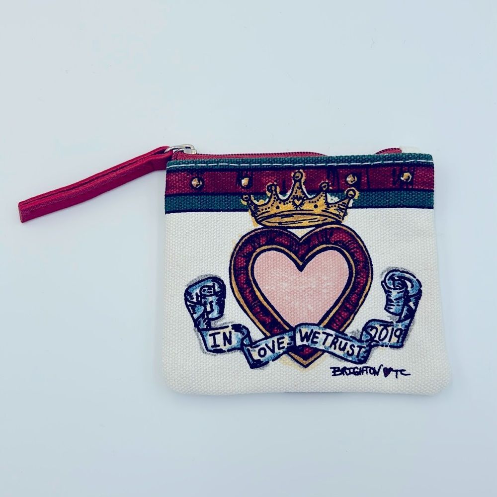 Brighton 2019 In Love We Trust Canvas Pouch